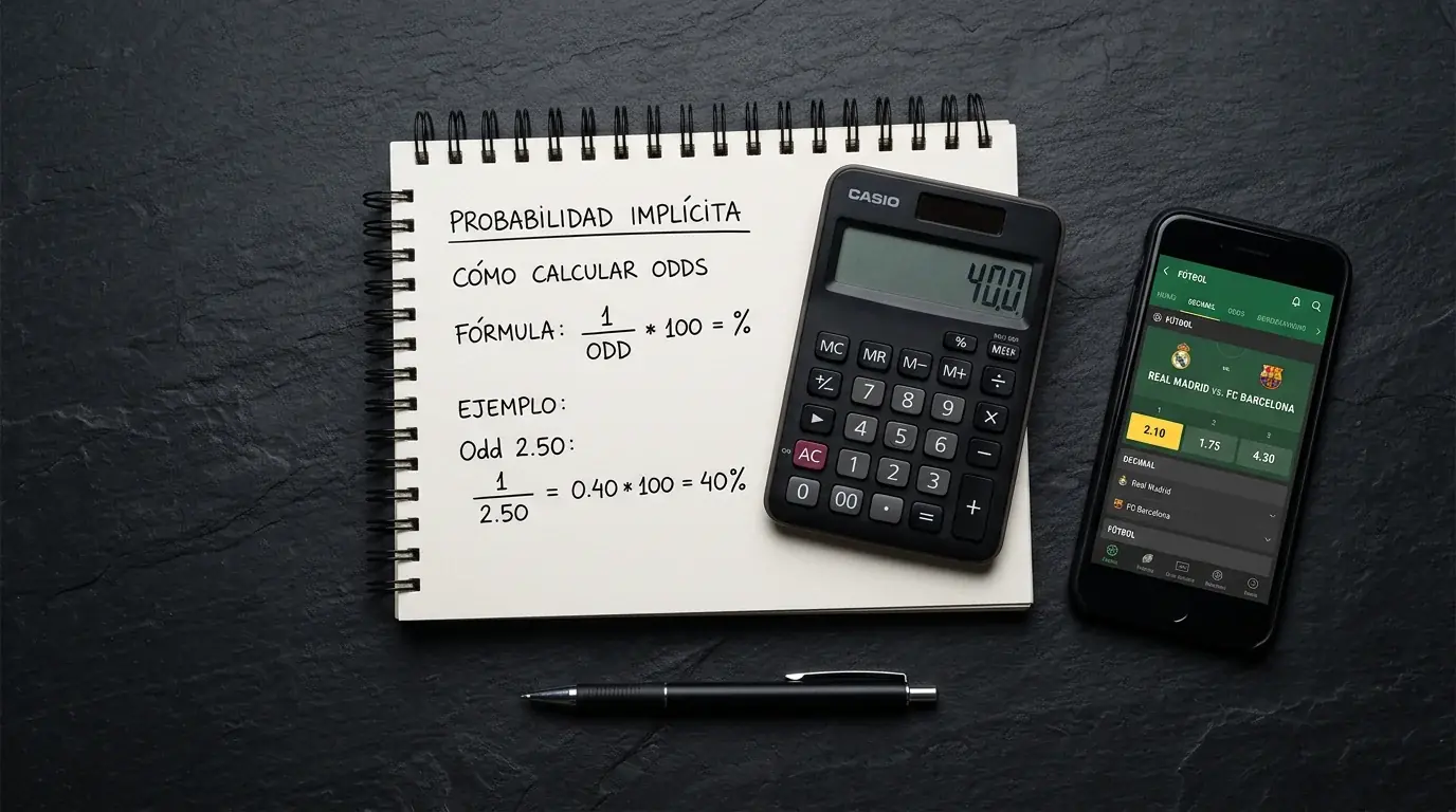 Cálculo de odds desportivas e probabilidade implícita